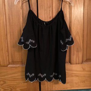 NWOT Vintage HeartSoul Cold Shoulder Halter Top Blouse Size XL